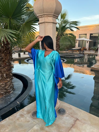 Robe Maldives Col V [ bleu turquoise ]