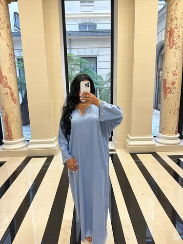 Abaya Nancy [ bleu ]
