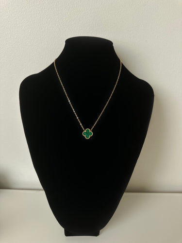 Collier un trèfle [ vert ]