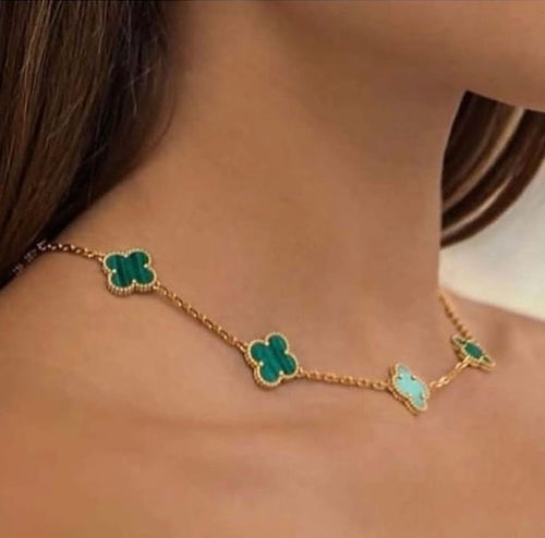 Collier Léana vert